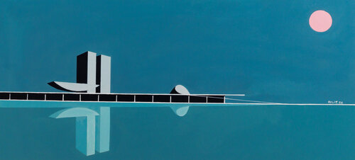 National Congress of Brazil – Oscar Niemeyer von ransoo kim, Malerei kaufen auf Select