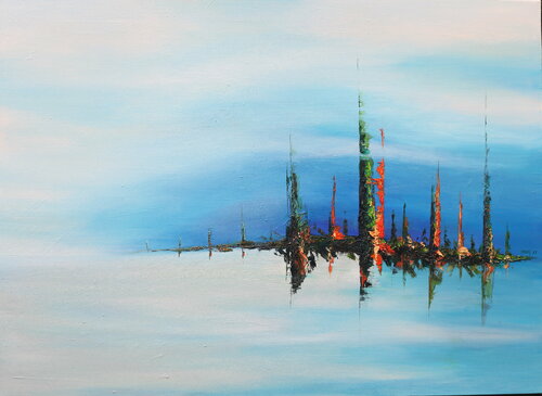 Radiant City_2017_02 by ransoo kim, Painting for Sale on Select