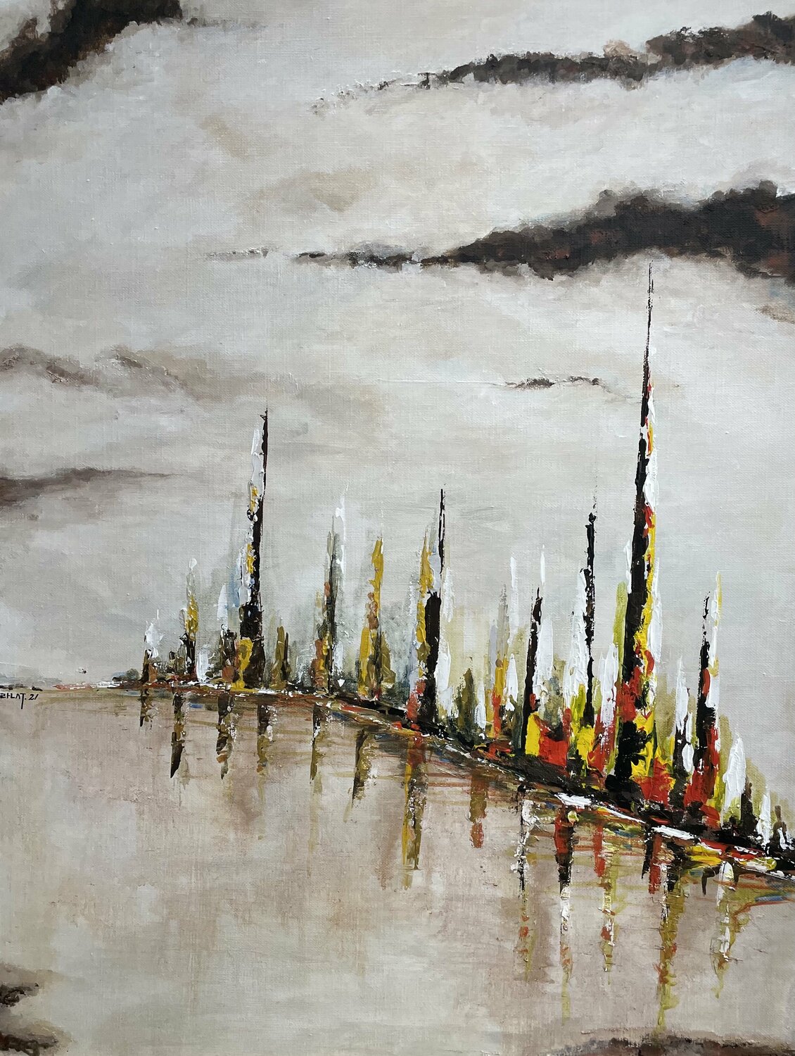 Radiant City_2021_03 ransoo kim Original painting for sale