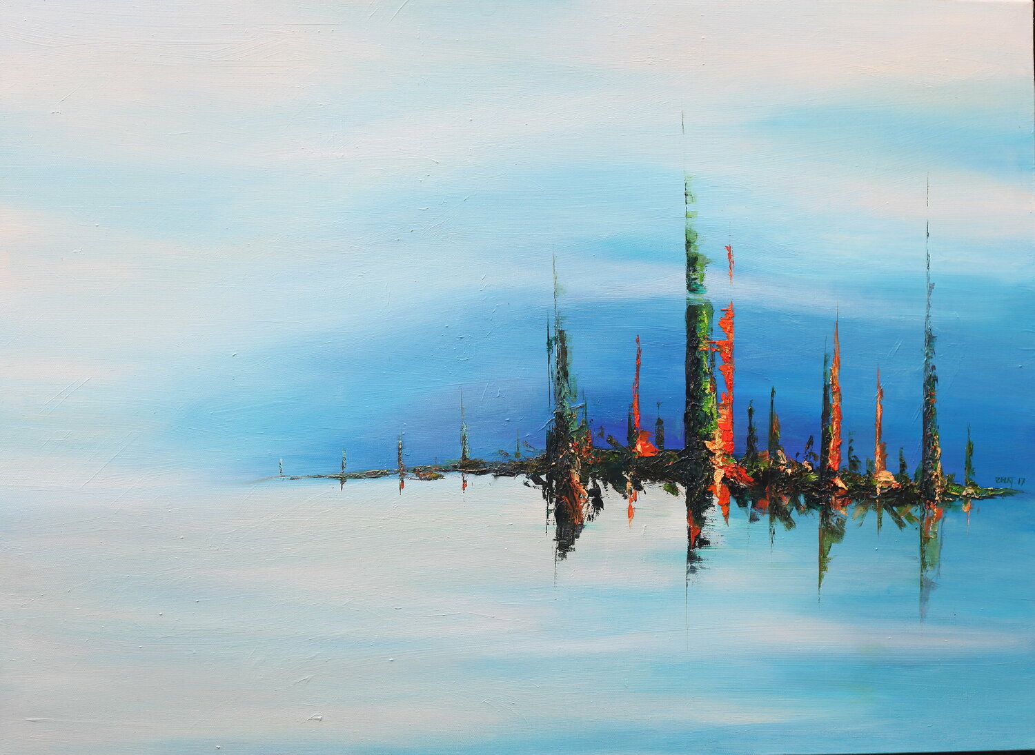 Radiant City_2017_02 ransoo kim Original painting for sale