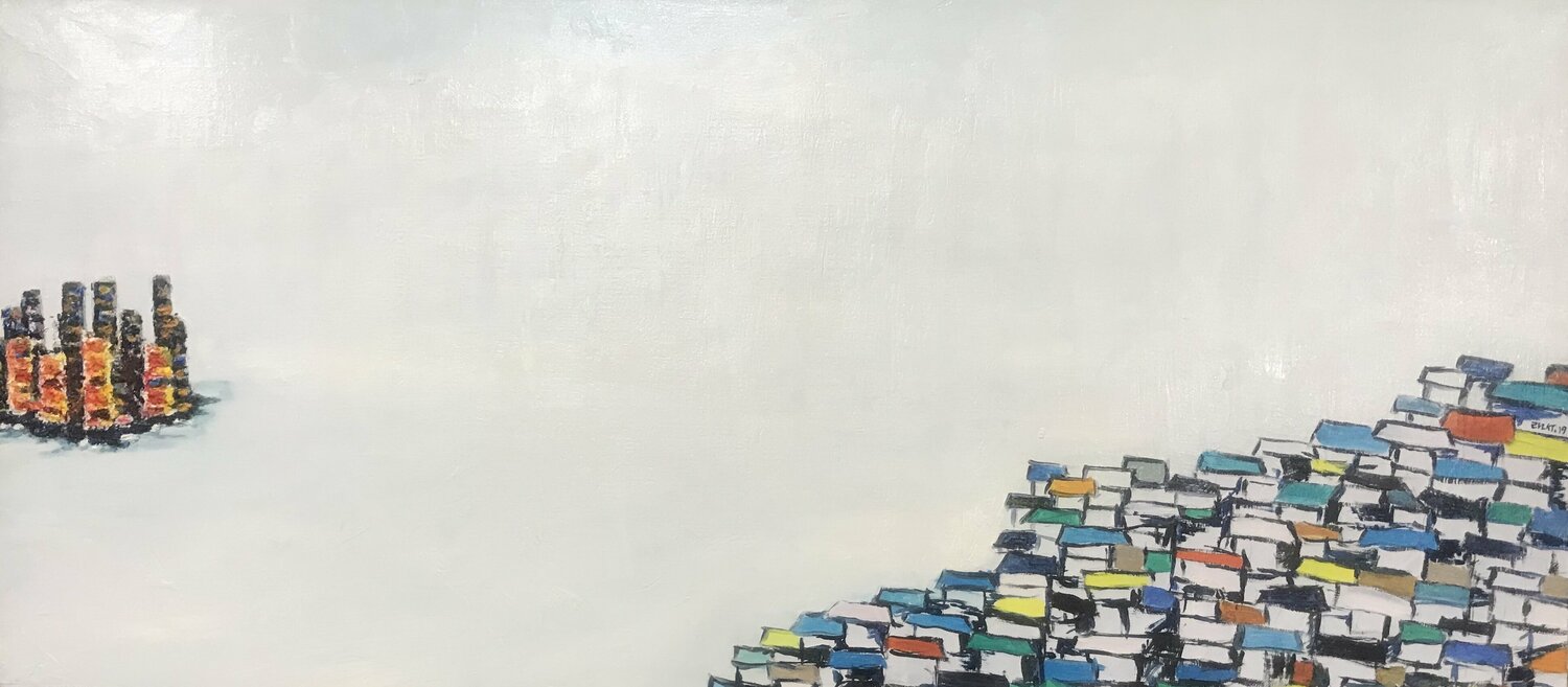 Difference of Collective Houses ransoo kim Original painting for sale