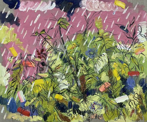 Internal Space (rain) by Joong-hyun Park, Painting for Sale on Select