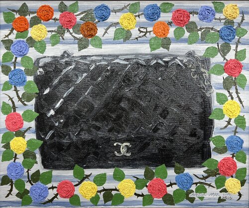 Chanel Patent Maxi Classic by Joong-hyun Park, Painting for Sale on Select