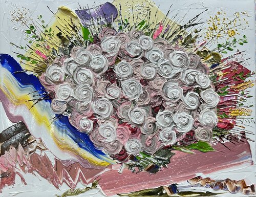 Rose in Life_2613 by Joong-hyun Park, Painting for Sale on Select