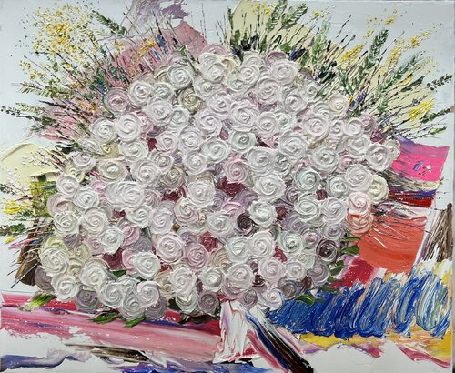 Rose in Life_2614 by Joong-hyun Park, Painting for Sale on Select