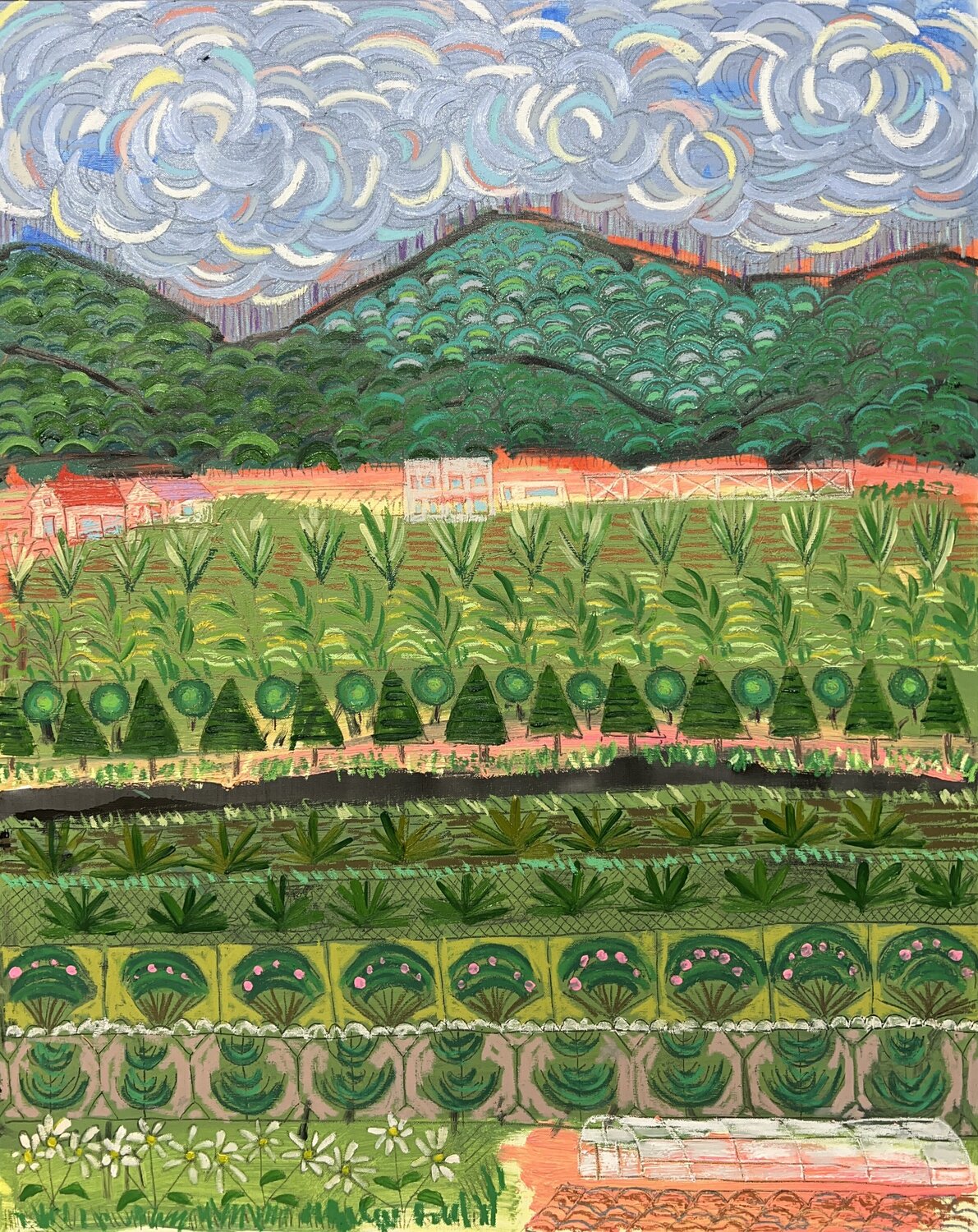 Clouds, a walk and clouds_again, a painting Painting Painting Joong-hyun Park Original painting for sale
