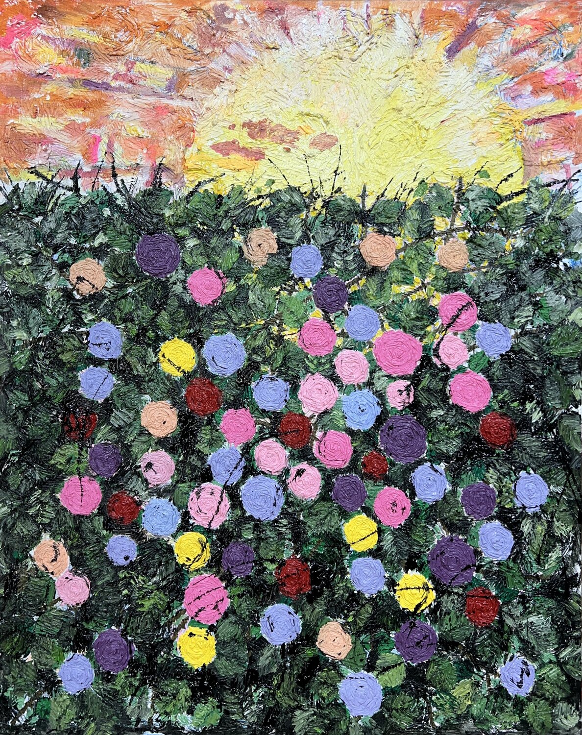 sunrise Joong-hyun Park Original painting for sale
