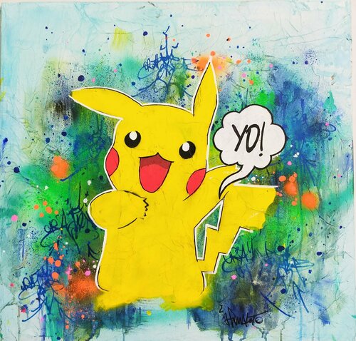 YO! Pikachu by Jp Malot, Painting for Sale on Select