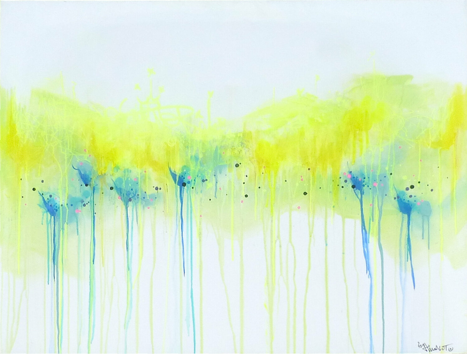 Tags and abstract, Dot,dot,dot... 2020 Jp Malot Original painting for sale