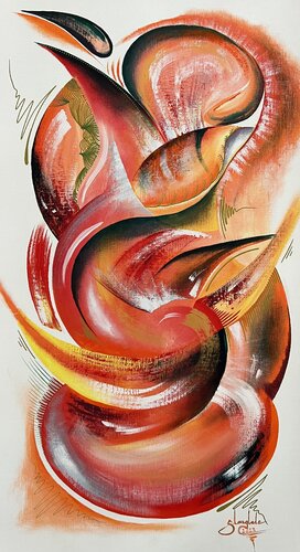 Abstract Rhapsody 7 by Sandrine Langlade, Painting for Sale on Select