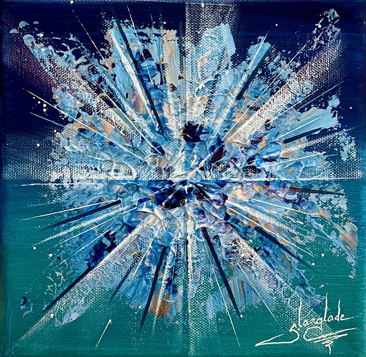 Impressions texturées 5 Sandrine Langlade Original painting for sale