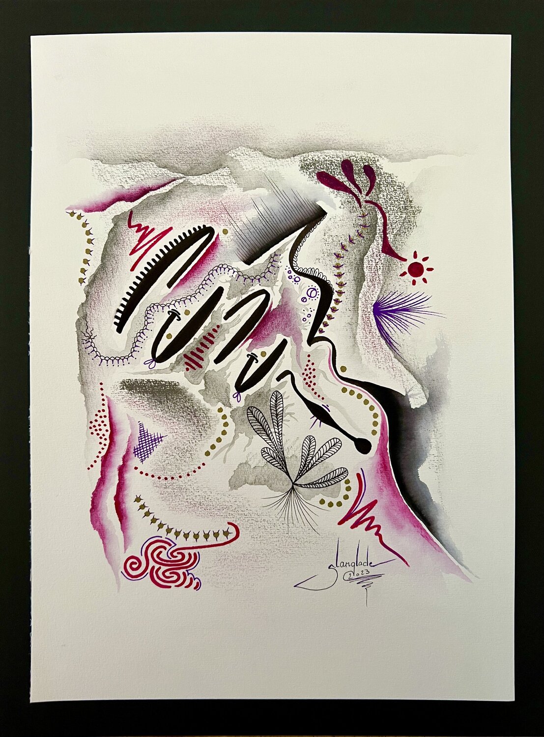 Vivace Sandrine Langlade Original painting for sale