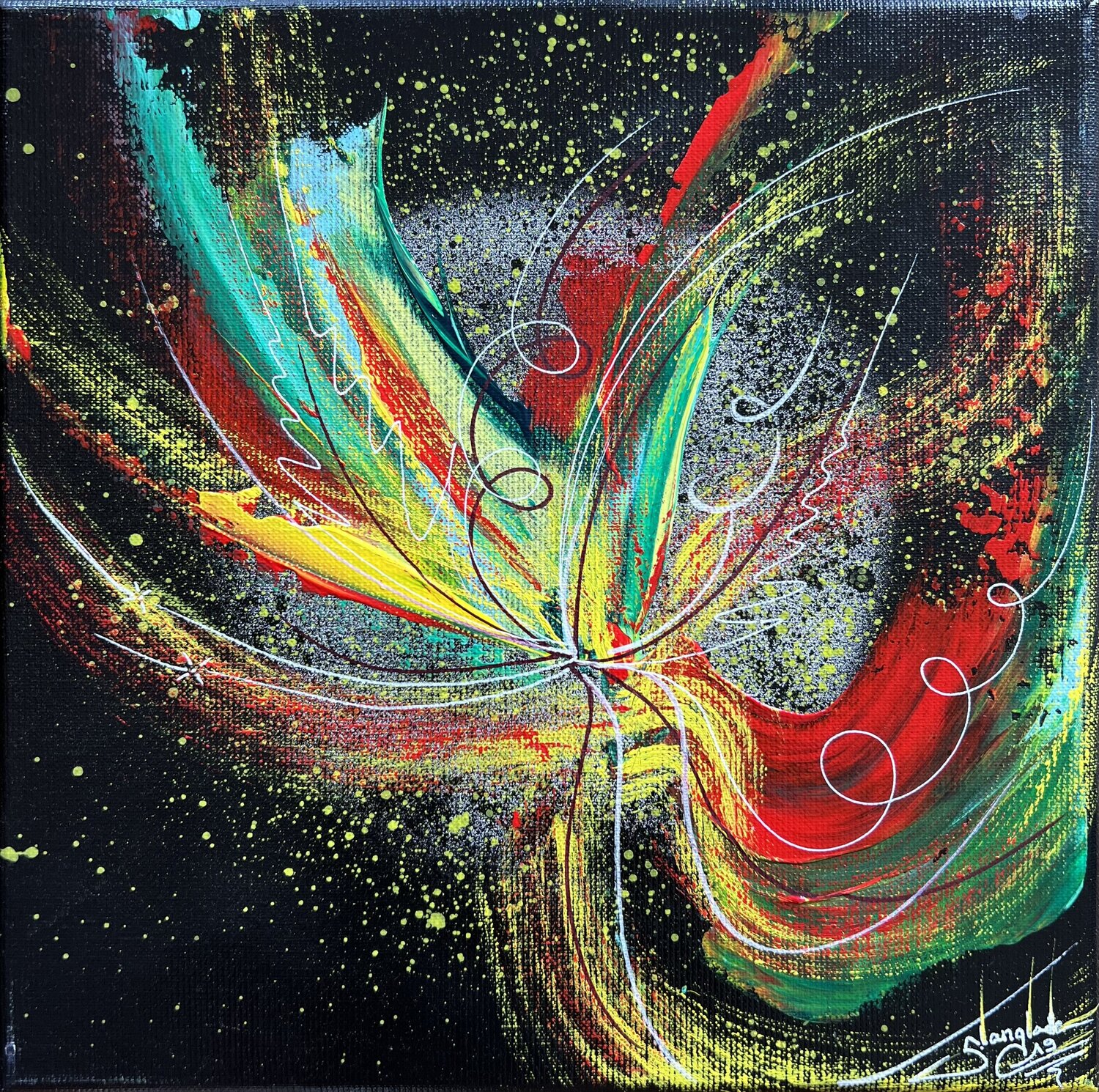 Envolée lyrique 15 Sandrine Langlade Original painting for sale