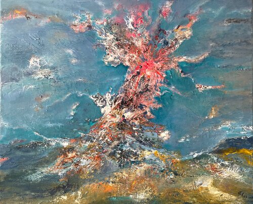 Surgissement  2 by Marie T. Roche, Painting for Sale on Select