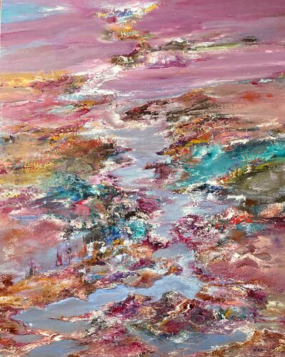 Méandres 5 by Marie T. Roche, Painting for Sale on Select