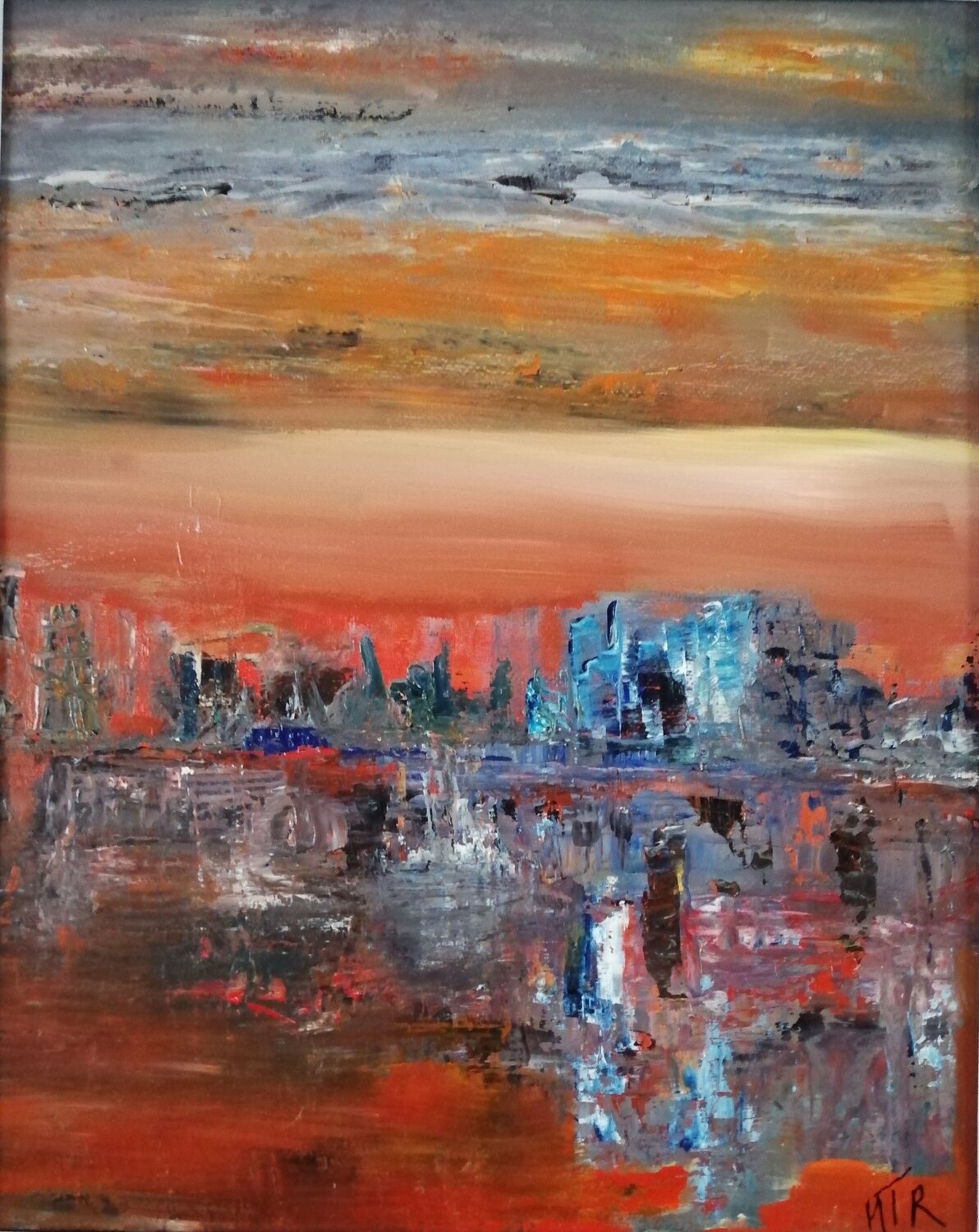 Mirages 2 (Mirages 1&2 Diptyque) Marie T. Roche Original painting for sale