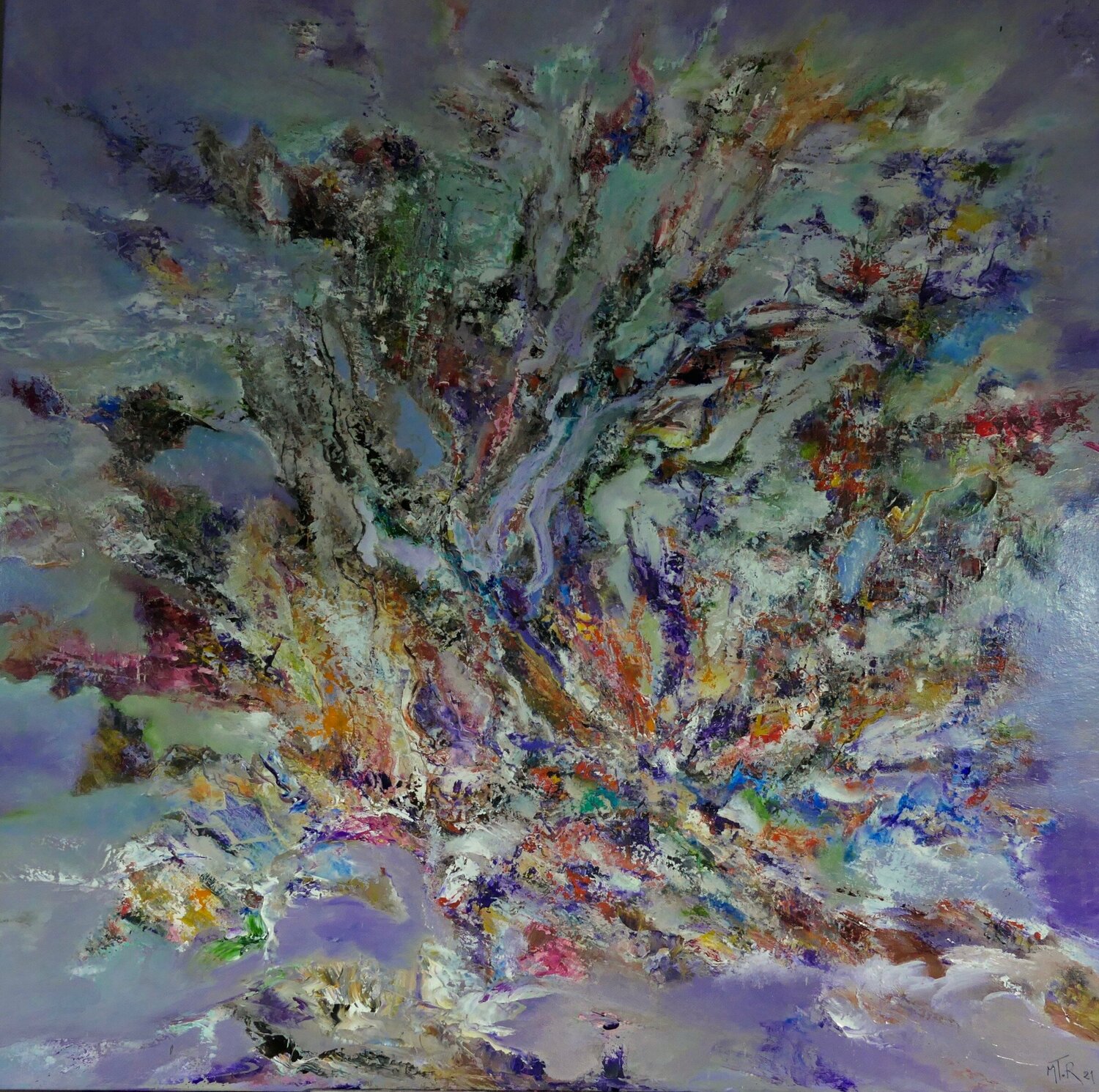 Aquarius 3 Marie T. Roche Original painting for sale