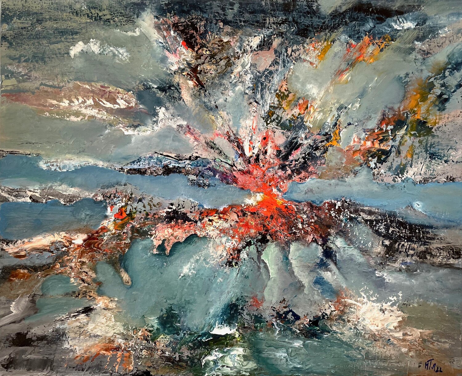 Diffraction Marie T. Roche Original painting for sale