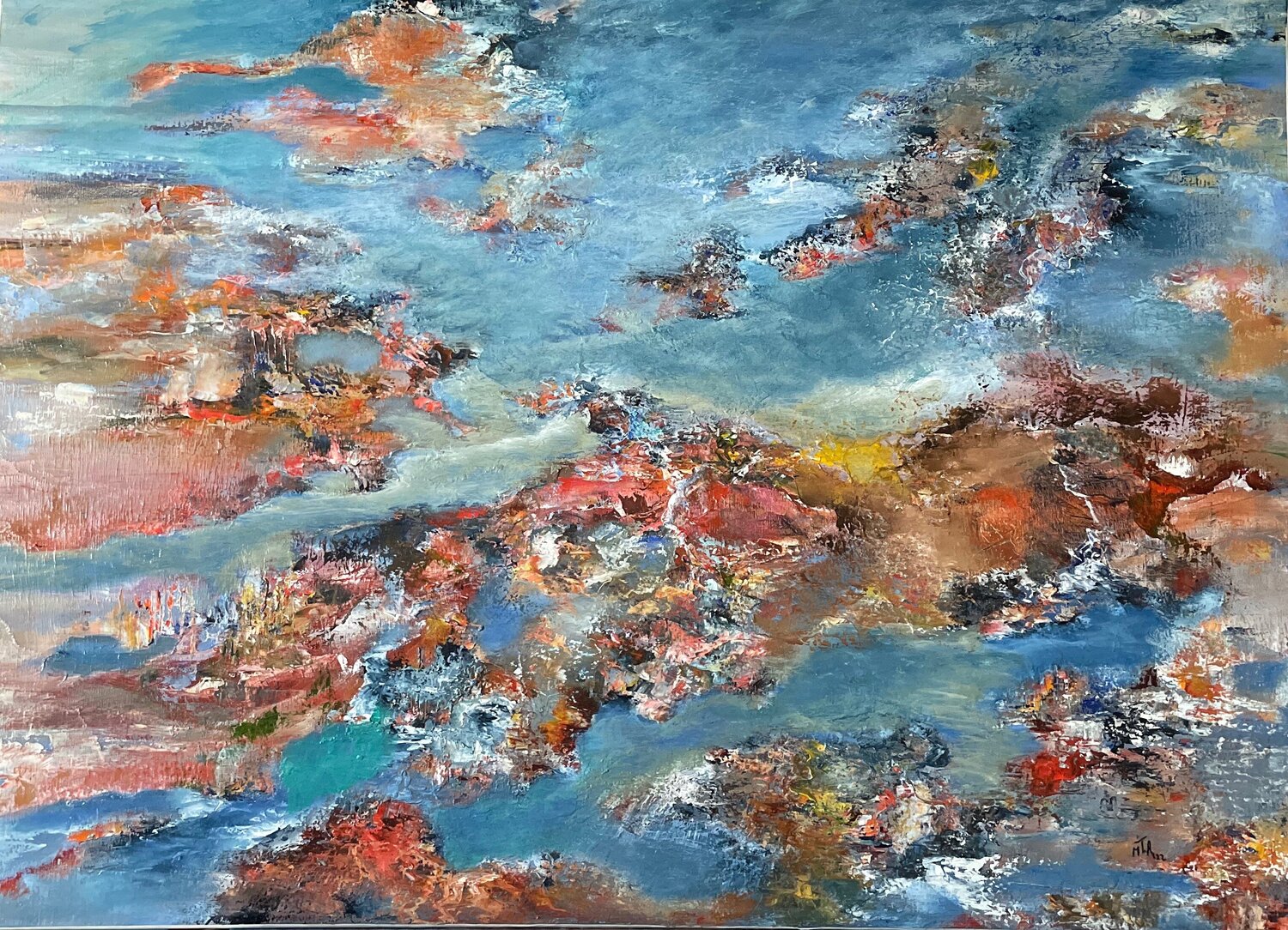 Entrées maritimes Marie T. Roche Original painting for sale