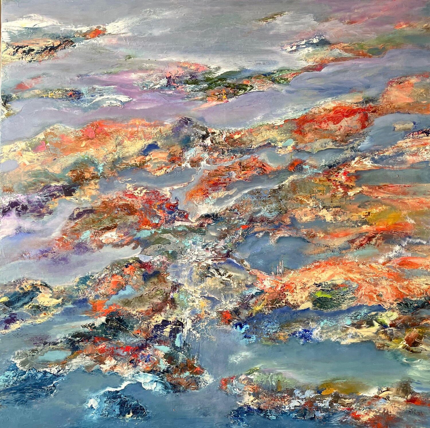 Rives et dérives Marie T. Roche Original painting for sale