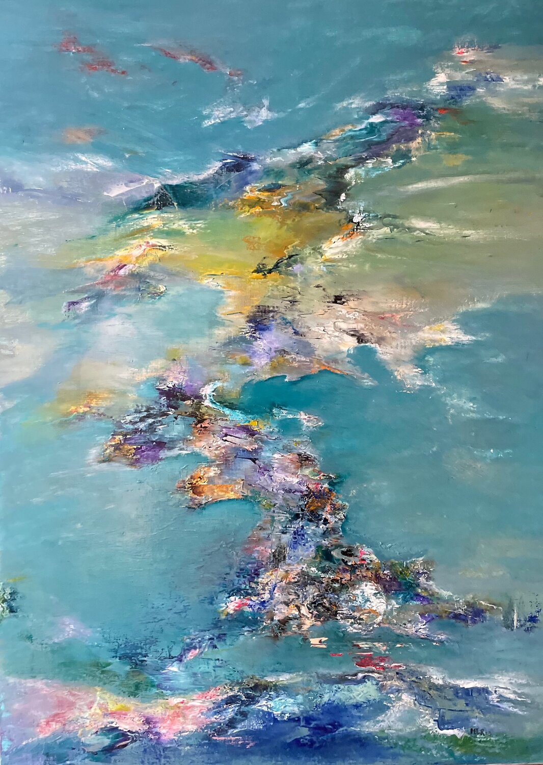 Dérive 4 Marie T. Roche Original painting for sale