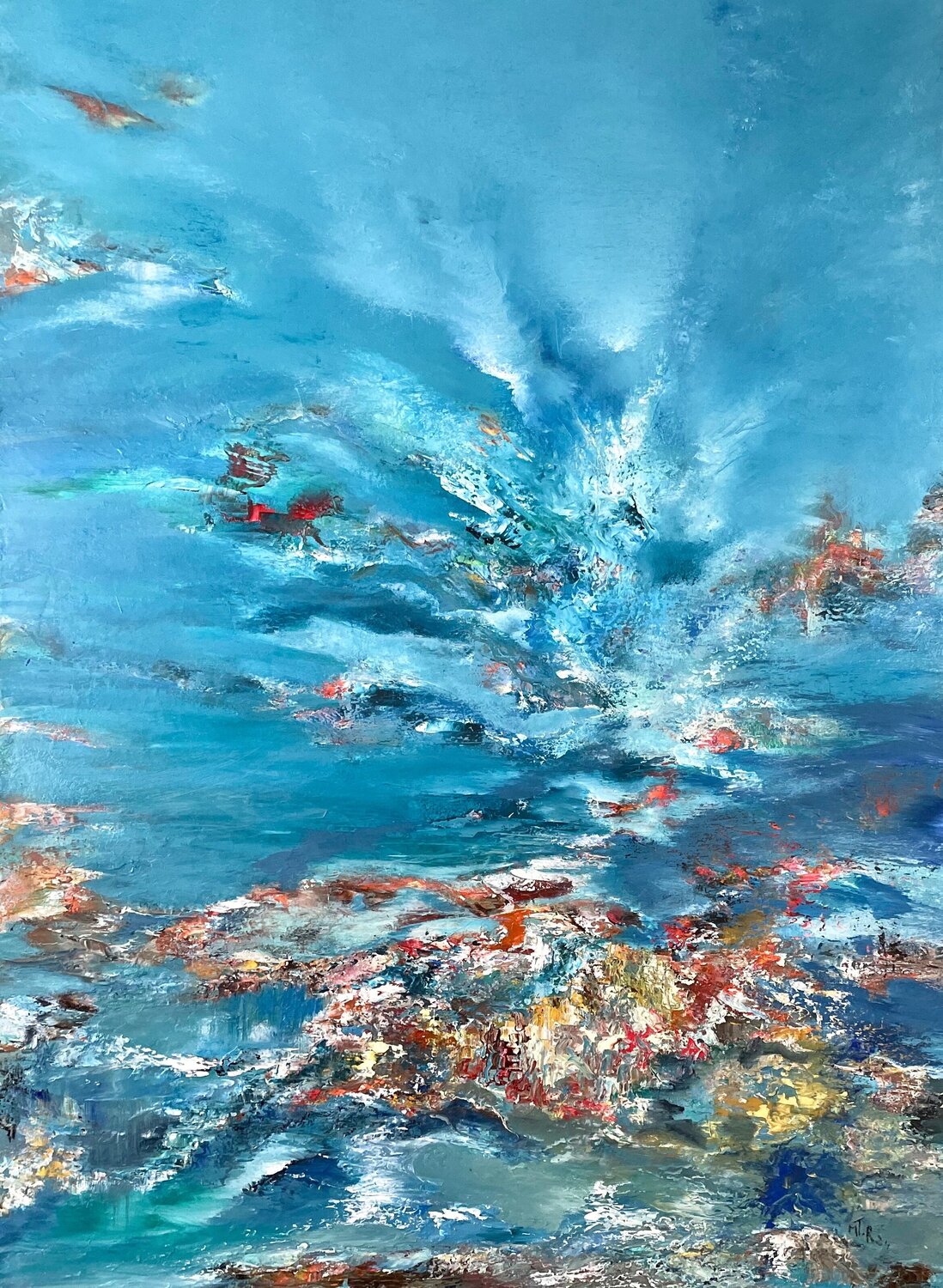 Land's end 2 Marie T. Roche Original painting for sale