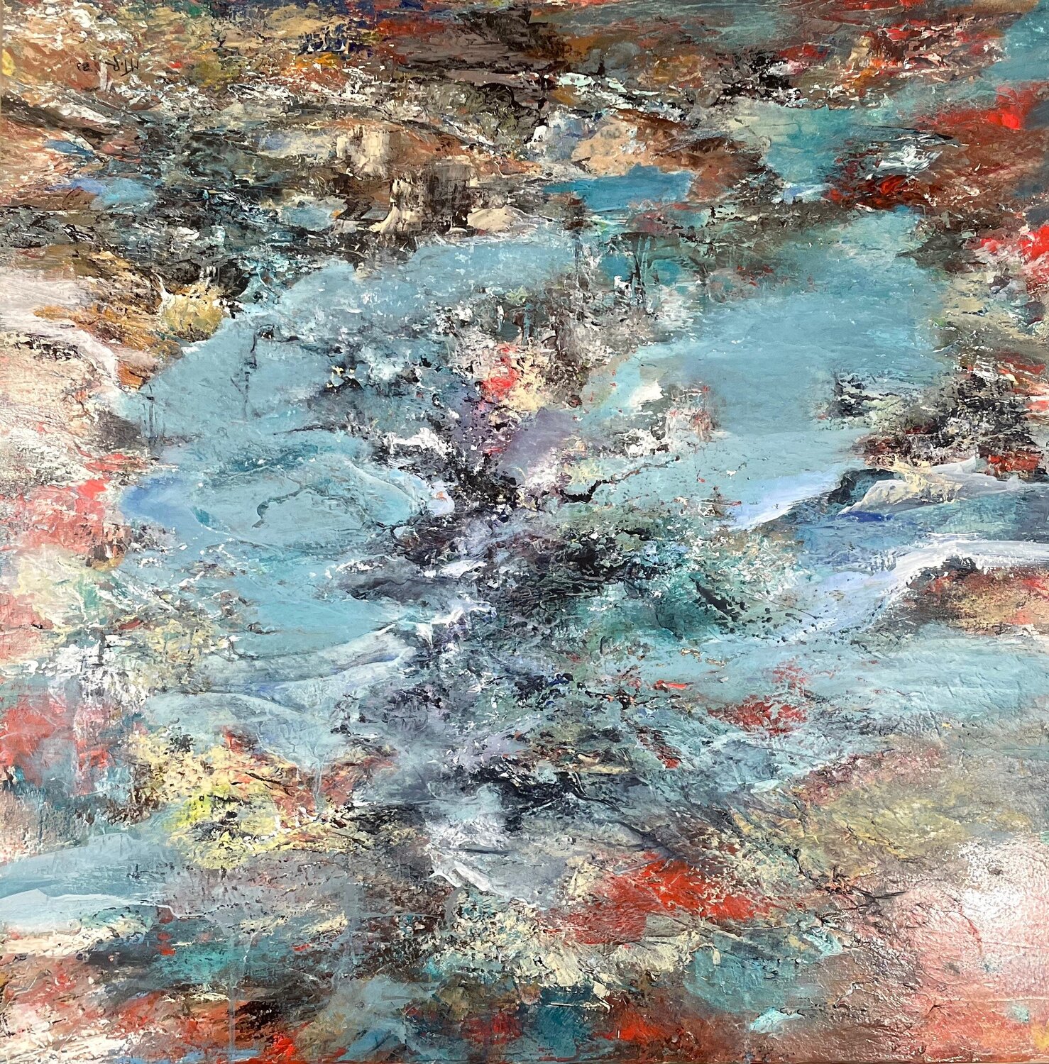 Calanques 2 Marie T. Roche Original painting for sale