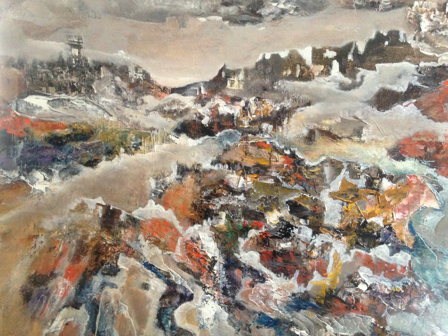 Méandres 3 Marie T. Roche Original painting for sale