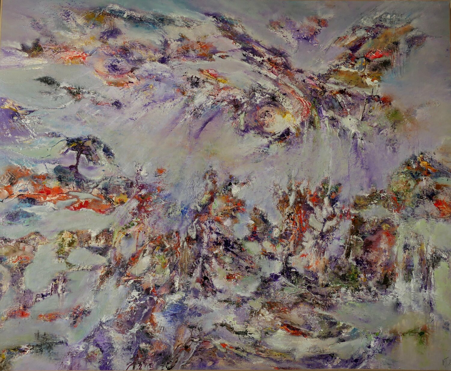 Nuée ardente Marie T. Roche Original painting for sale