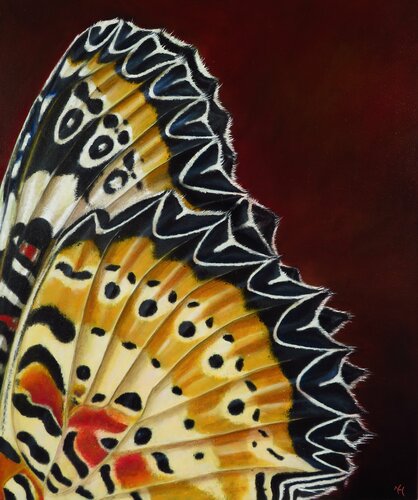 Tropical Butterfly wing by Nanda Hoep, Painting for Sale on Select