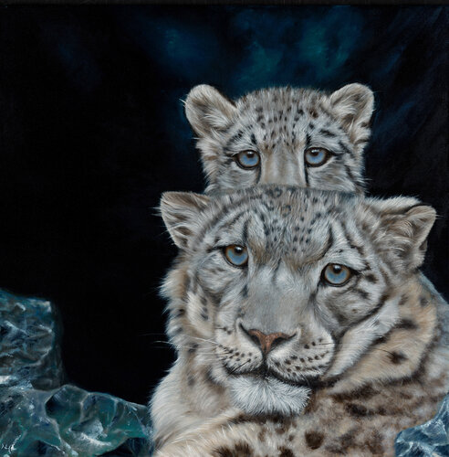 Blue Gazes by Nanda Hoep, Painting for Sale on Select