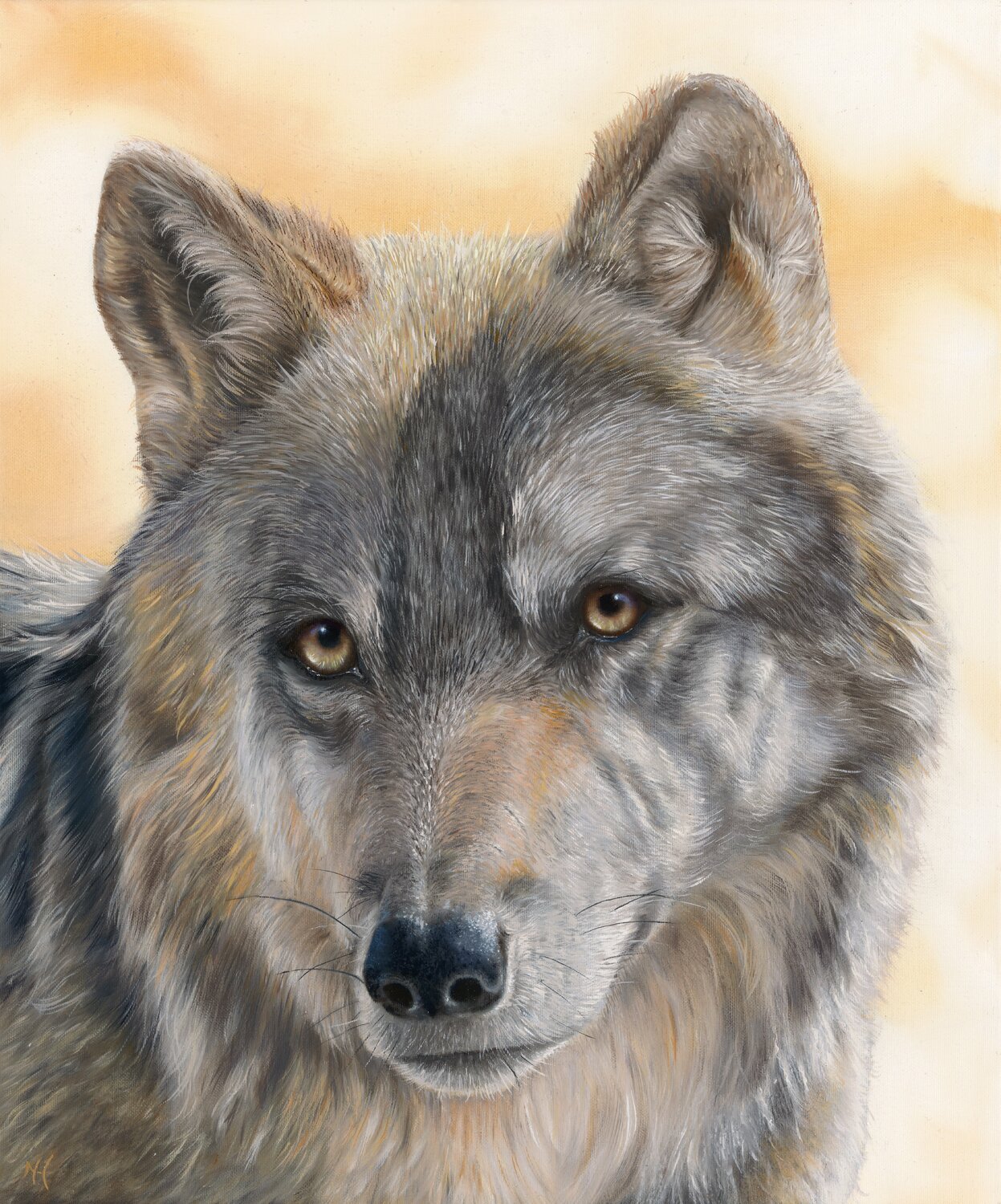 FRIENDS? Nanda Hoep Original painting for sale
