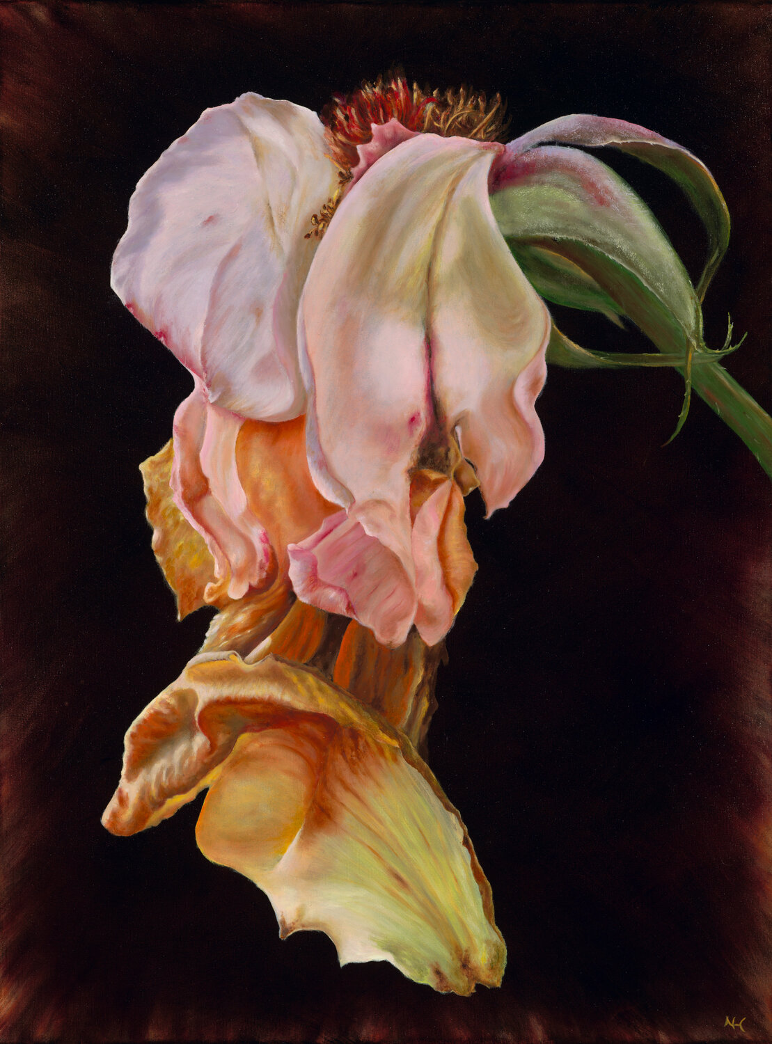 Goodbye English Rose Nanda Hoep Original painting for sale