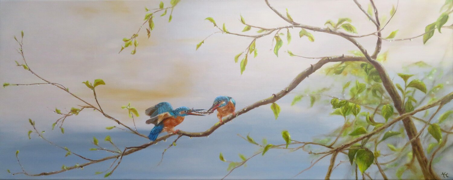 A Quit Offering in the Dawn Nanda Hoep Original painting for sale
