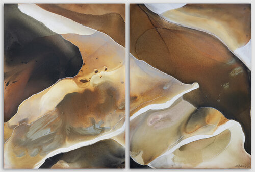 Agadir (diptych) by Dinah Wakefield, Painting for Sale on Select