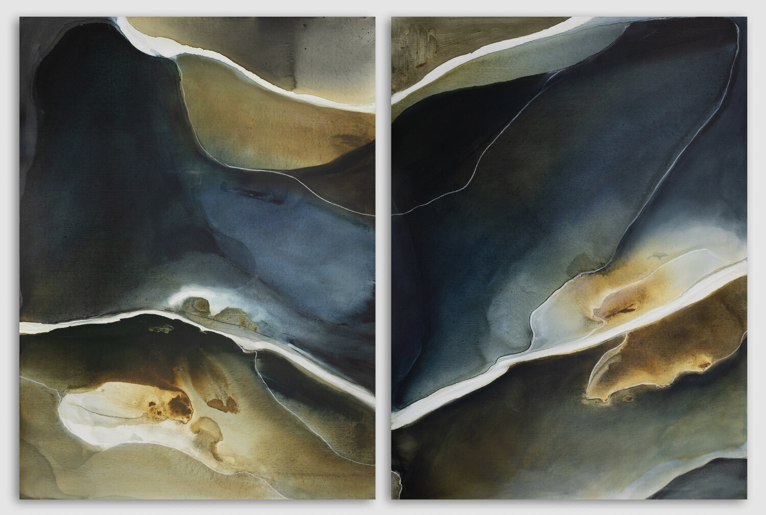After Dark (diptych) Dinah Wakefield Original painting for sale