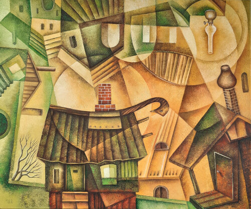 Lines And Angles Of The Outskirts by Eugene Ivanov, Painting for Sale on Select