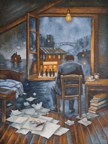 The Submerged Thoughts by Eugene Ivanov, Painting for Sale on Select