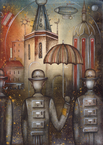 Collective Observation by Eugene Ivanov, Painting for Sale on Select