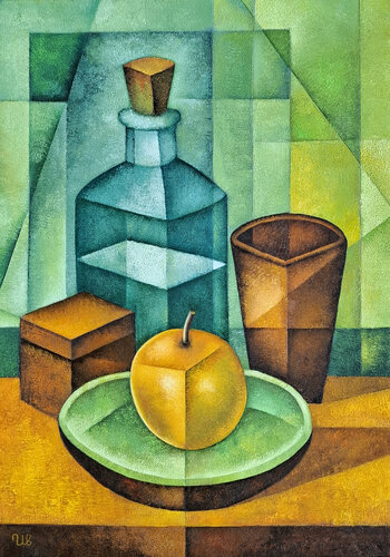 Green Still Life by Eugene Ivanov, Painting for Sale on Select