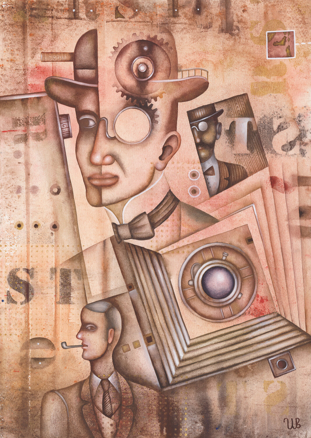 The Consciousness Camera Eugene Ivanov Original painting for sale