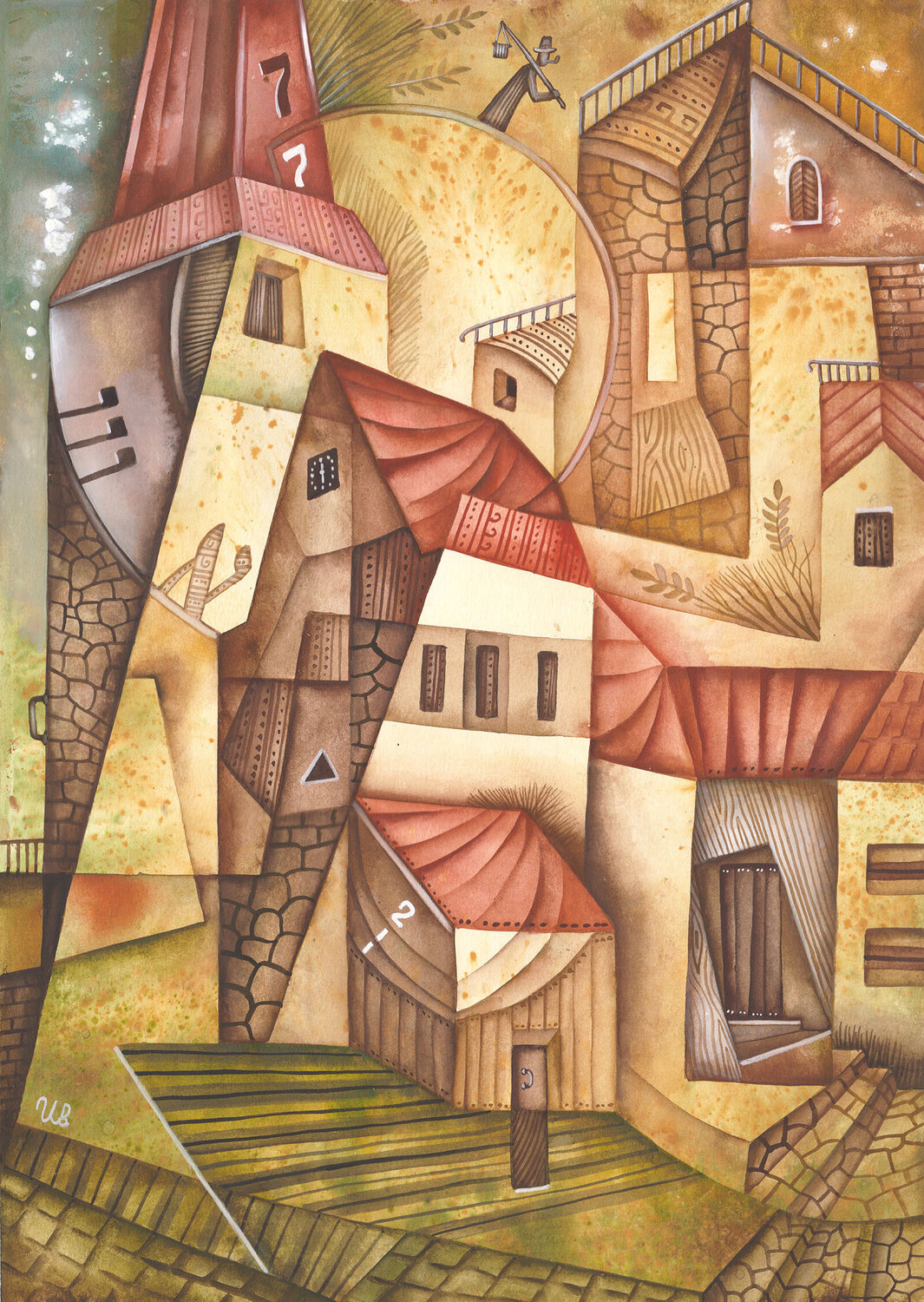 The Numbers Lead a Dance Eugene Ivanov Original painting for sale
