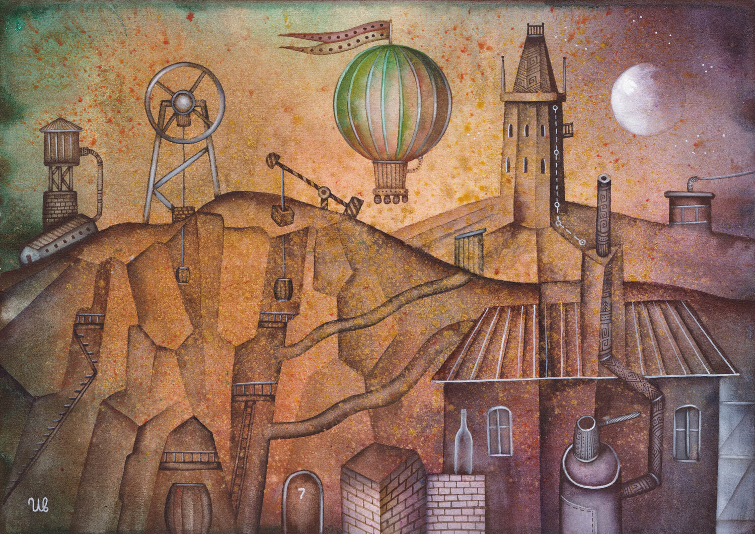 Mineral Deposits Eugene Ivanov Original painting for sale