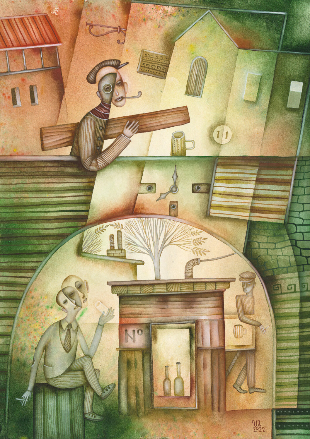 Cold Beer Eugene Ivanov Original painting for sale