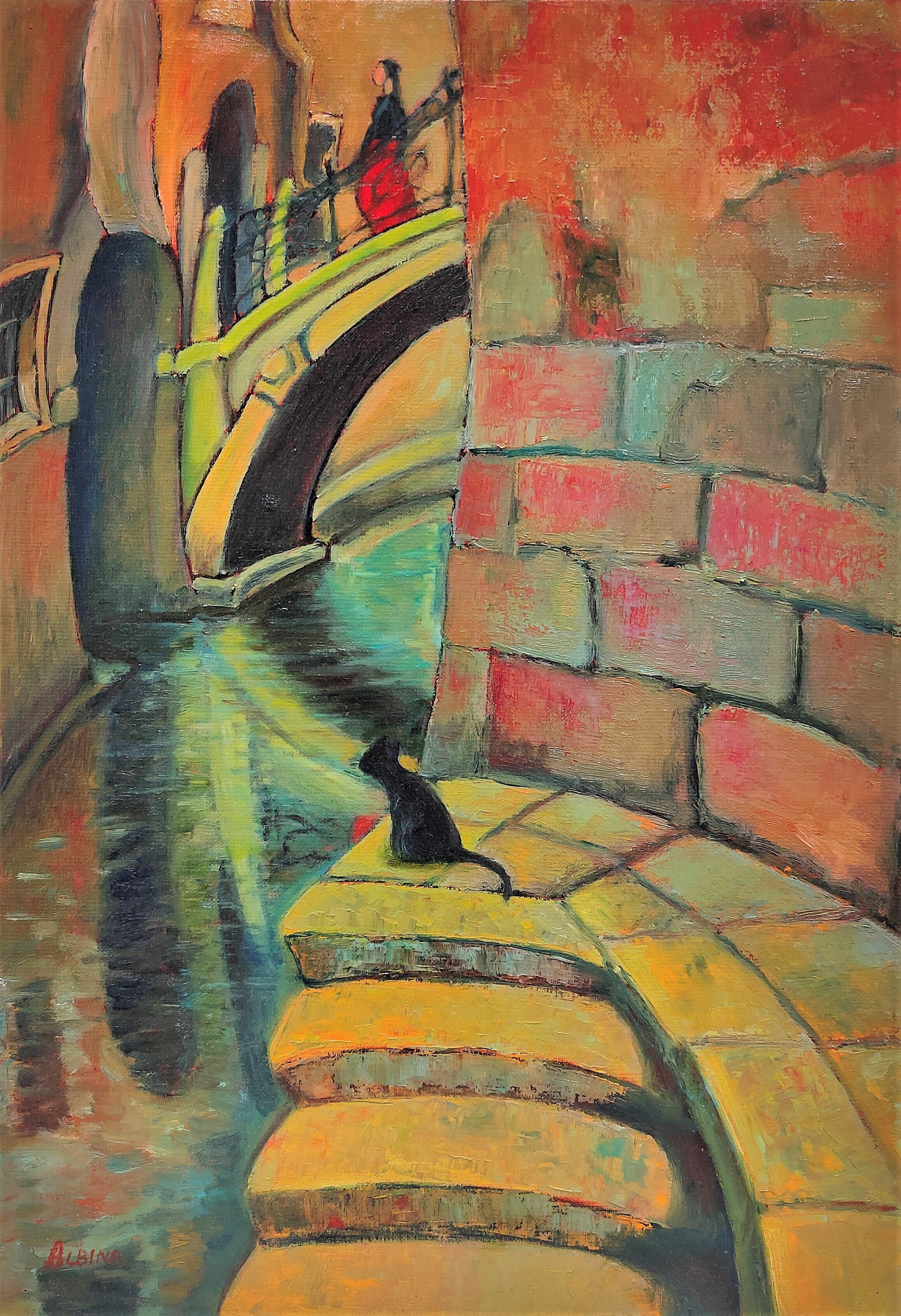 "Back streets of old Venice" (Italie)