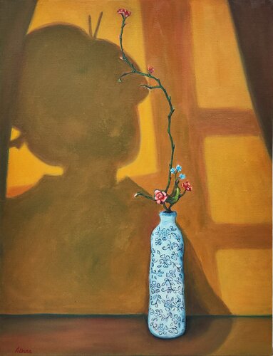 Ikebana by Albina Urbanek, Painting for Sale on Select