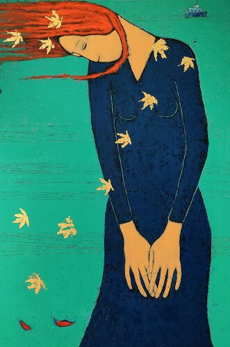 Au Rivage de l'espérance by Albina Urbanek, Painting for Sale on Select