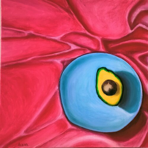 Nature Morte à l'avocat by Albina Urbanek, Painting for Sale on Select