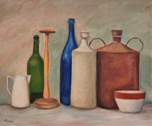 Et pourquoi pas Morandi... by Albina Urbanek, Painting for Sale on Select