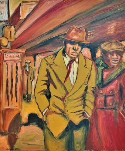 Il était une fois à Chicago by Albina Urbanek, Painting for Sale on Select